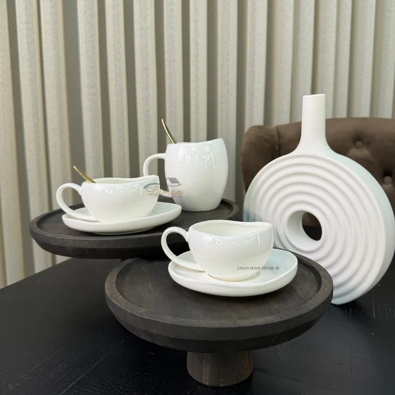 Barles / Cupido White Espressoset 12 Delig | 6 Persoons