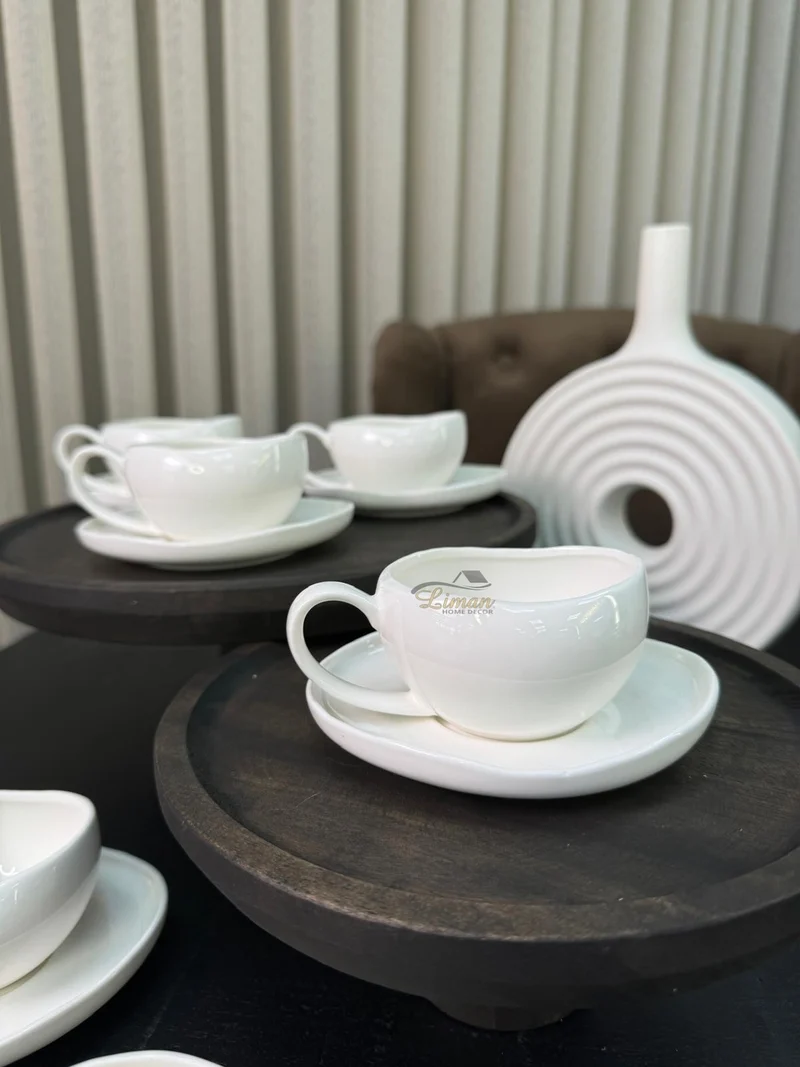 Barles / Cupido White Espressoset 12 Delig | 6 Persoons