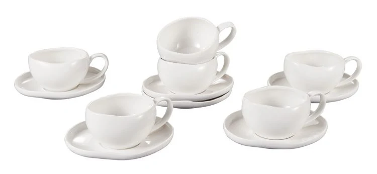 Barles / Cupido White Espressoset 12 Delig | 6 Persoons