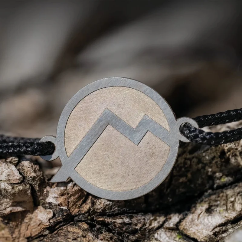Armband - Das Band zum Wohle der Alpen | 925 Sterling Silber und Paracord mit Zugverschluss | Länge 15 - 27 cm