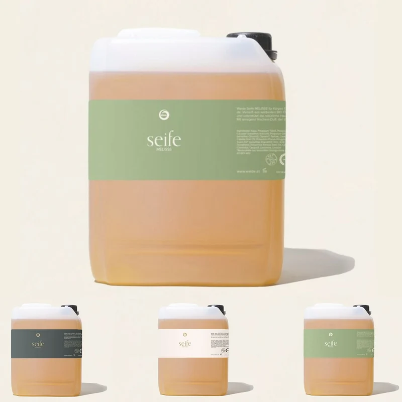 Flüssige Seife | verschiedene Duftnoten | 5 l Nachfüllkanister | für Körper, Gesicht und Hände | Made in Austria