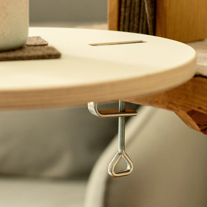 Tischaufsatz 'Extra' | inkl. Klemme | Birke Multiplex | DM 30 x H 1,5 cm | Made in Germany