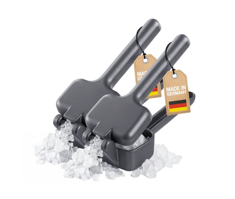 Thiru Eiszerkleinerer - Manueller Crushed Ice Maker für Eiswürfel, Slushy & Cocktails – Midnight Edition