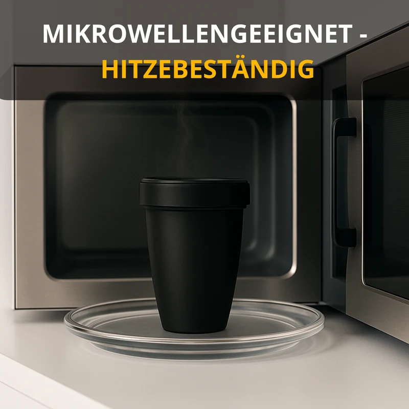 Lunchpot 1150 ml Midnight Edition – 3 auslaufsichere Fächer (200/350/600 ml) – Essensbehälter to go für Meal‑Prep, Büro, Schule – Made in Germany