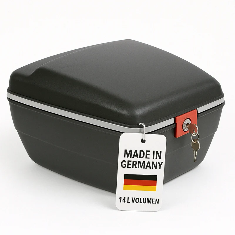 Touring-Tresor 14 L – abschließbarer Fahrradkoffer, wasserdicht, für Gepäckträger