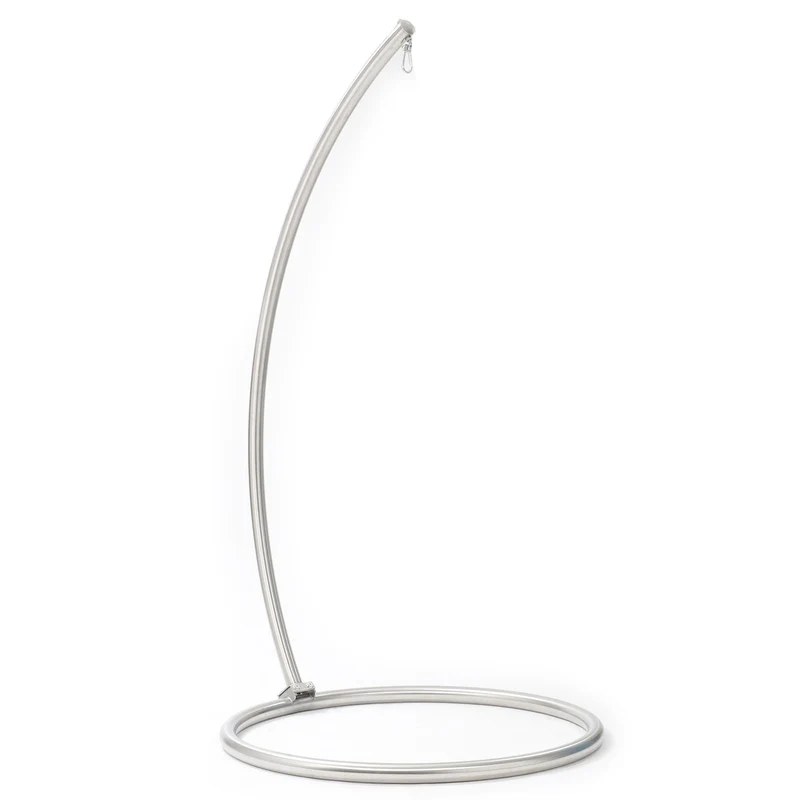 Hängesesselgestell 'Omega' | aus 100% Edelstahl poliert | H 240 x B 130 cm | Handwerksqualität aus Österreich