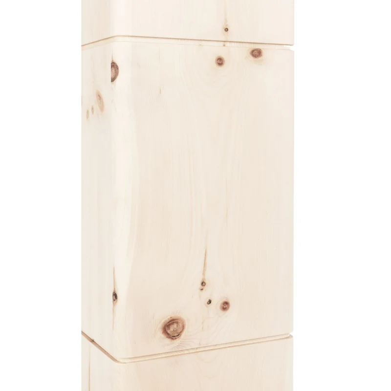 Raumlüfter 'Bergluft' | 4 x Essenz-ÖL 30 ml | Zirbenlocken 1500 g | L 22 x B 22 x H 120 cm | bis 100 m² | Zirbenholz | Netzstecke inkl. Kabel | Made in Austria