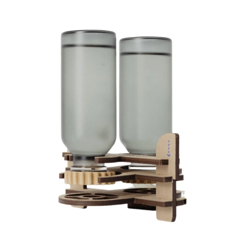 Raumlüfter 'Lüfterl' | 2 x Essenz-ÖL 30 ml | Zirbenlocken 120 g | L 12 x B 12 x H 26 cm | bis 12 m² | Zirbenholz | Netzstecke inkl. Kabel | Made in Austria