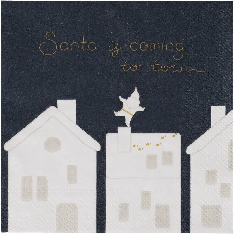 RAEDER DESIGN Cocktailservietten Santa is coming