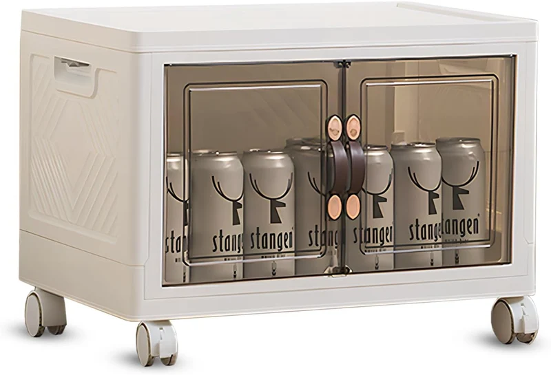 29L x 1, Faltbare Aufbewahrungsbox mit Deckel,Aufbewahrungsregal mit Boxen,Stapelboxen,Kunststoffbox