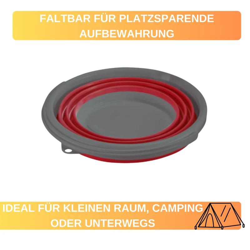 Faltbarer Eimer 10 l – platzsparend, robust & vielseitig einsetzbar