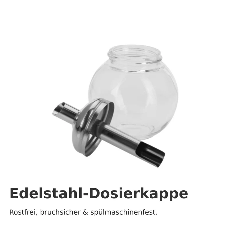 Zuckerdosierer »Roma« – 250 ml • stilvolles Design & Edelstahldosierer • ideal für Haushalt & Gastronomie