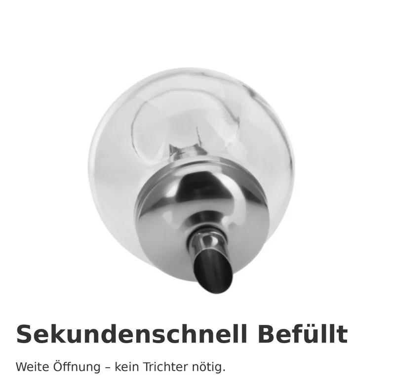 Zuckerdosierer »Roma« – 250 ml • stilvolles Design & Edelstahldosierer • ideal für Haushalt & Gastronomie