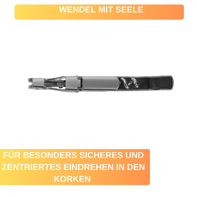 Kellnerbesteck »Profi« – mit 2-Stufen-Hebel, scharfer Klinge & Flaschenöffner • ideal für Wein & Kronkorken
