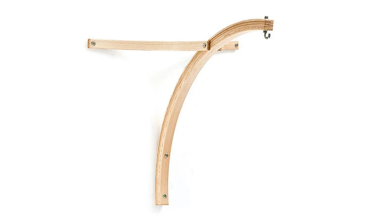 Wandbefestigung 'Chill out' - für Hängesessel | B 96 x H 96 cm | wetterbeständiges Eschenholz | Belastbarkeit max. 150 kg | Made in Austria