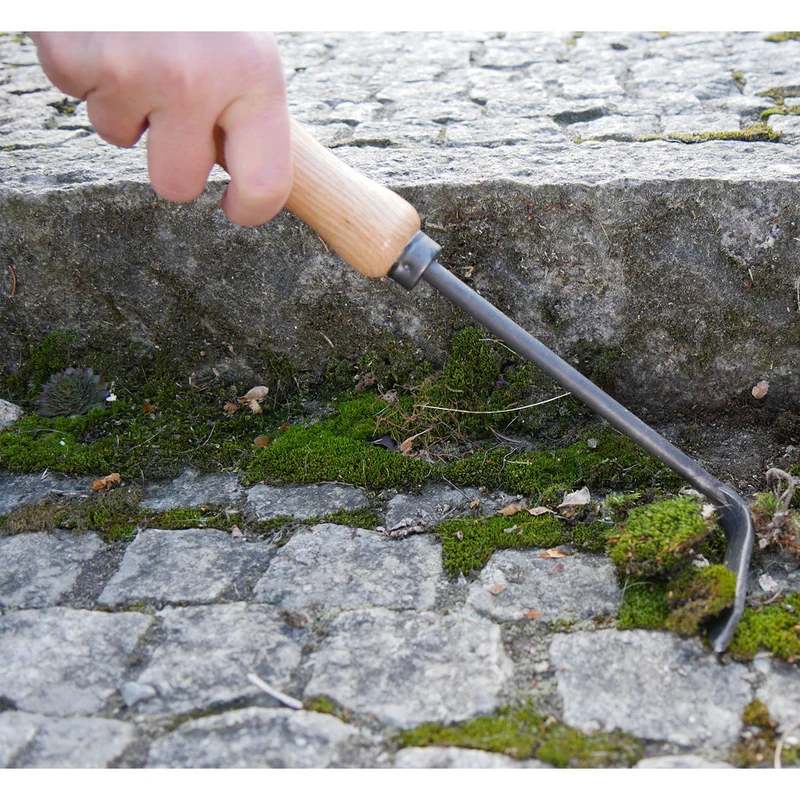 Cape-Cod-Weeder für Rechtshänder | 14 cm Eschenholzgriff | inkl. gratis Schleifstein | 100% Handarbeit aus Deutschland