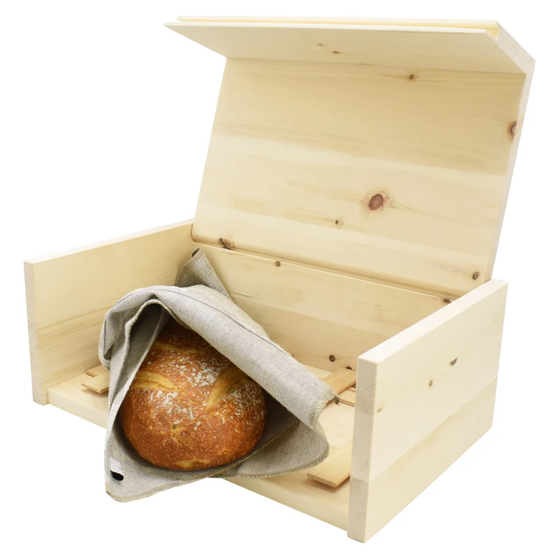 Brotkasten '4betterbread' | Zirbe | 3 Größen | Gitter, Bienenwachstuch oder Bäckerleinen optional | Handgemacht in Österreich