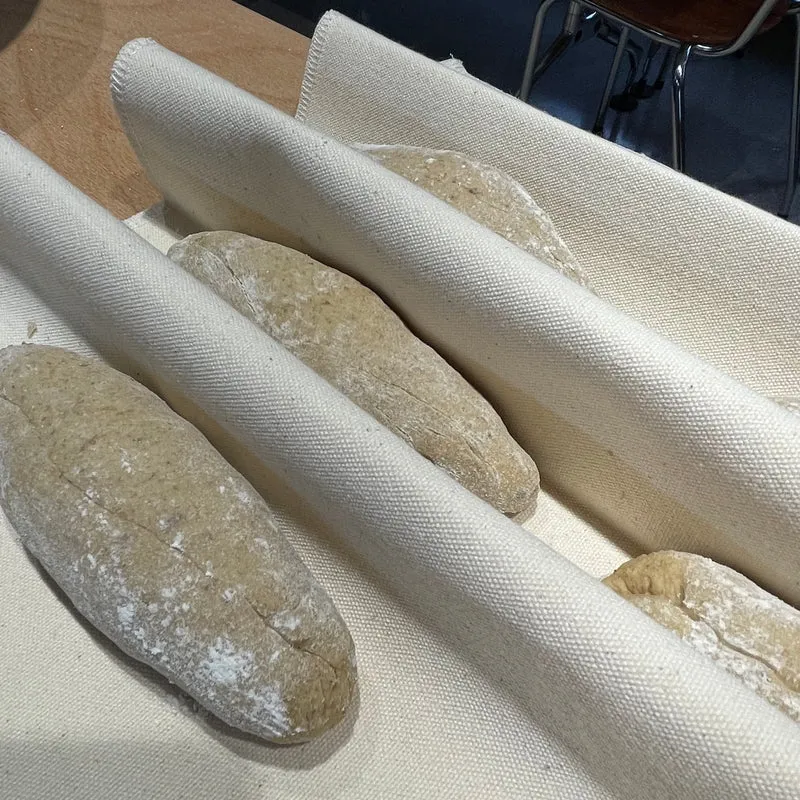 Bäckerleinen, Baguettetuch, Gäretuch aus Baumwolle, versch. Größen