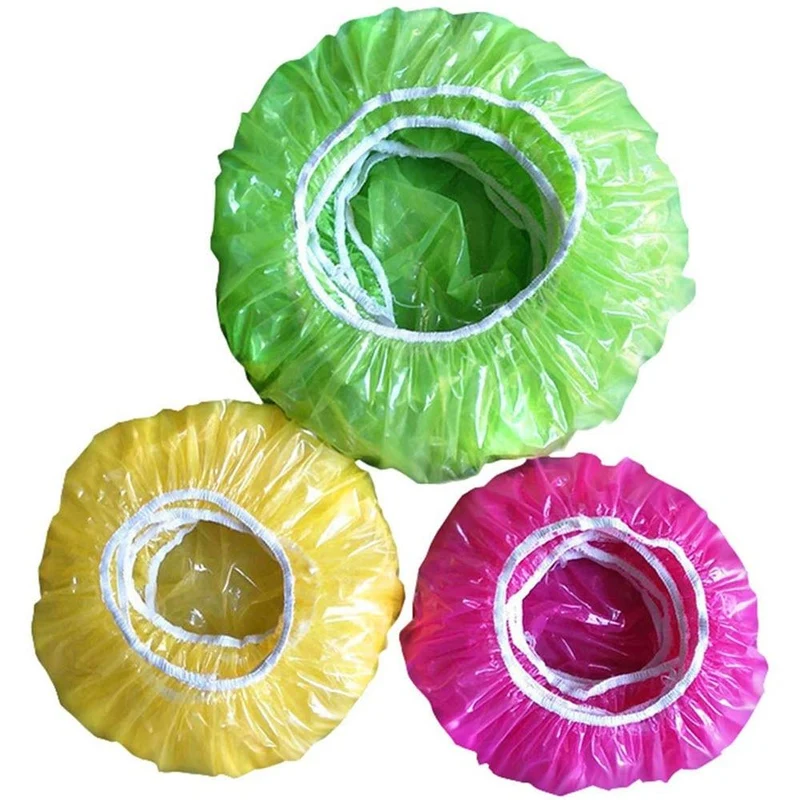 Plastikhauben bunt für Gärkorb/Simperl/Schüsseln und Teiggare, 6 Stück (in 3 Größen)