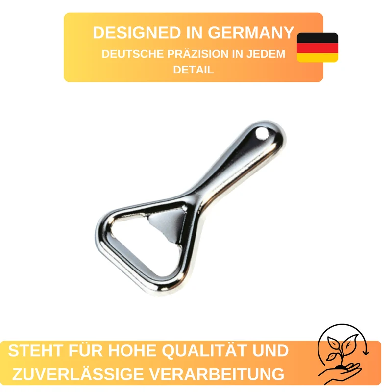 Flaschenöffner »Metall« im 10er-Set – klassisch, leicht & handlich • mit Aufhängeöse