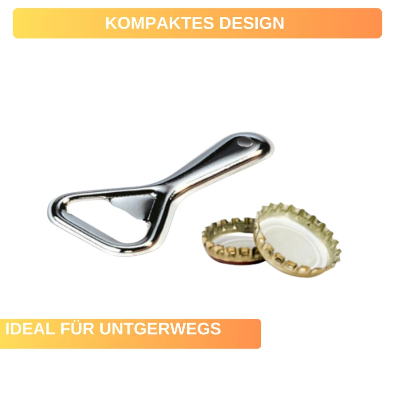 Flaschenöffner »Metall« im 10er-Set – klassisch, leicht & handlich • mit Aufhängeöse