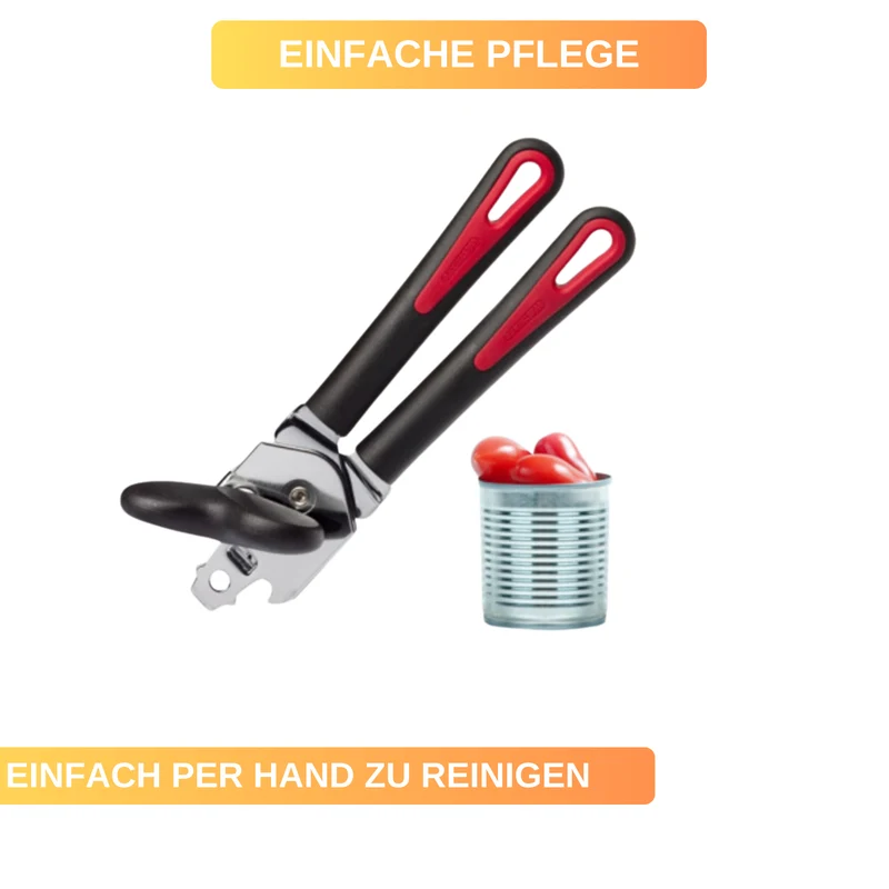 Zangendosenöffner »Gallant« – mit gehärtetem Schneidrad, Kapselheber & Deckelheber • müheloses Öffnen dank großem Drehknauf