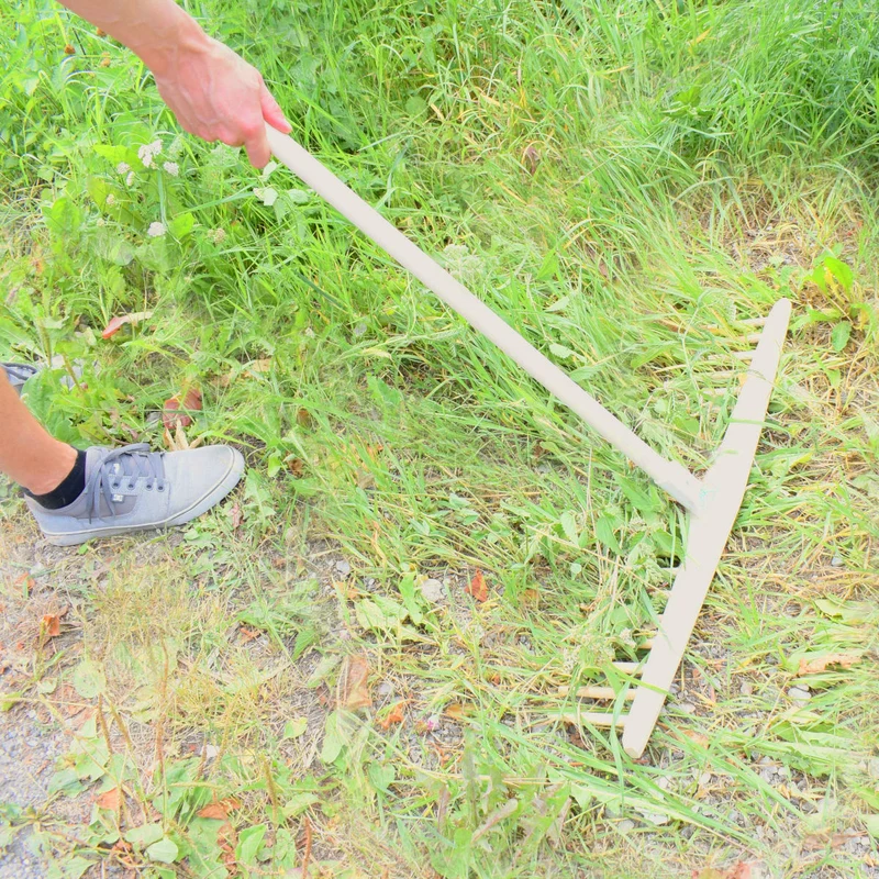 Vollholz Heurechen | Eschenholz Zinken | 180 cm Lindenholzstiel | Breite 67 cm, 73 cm oder 79 cm | Handgemacht in Österreich