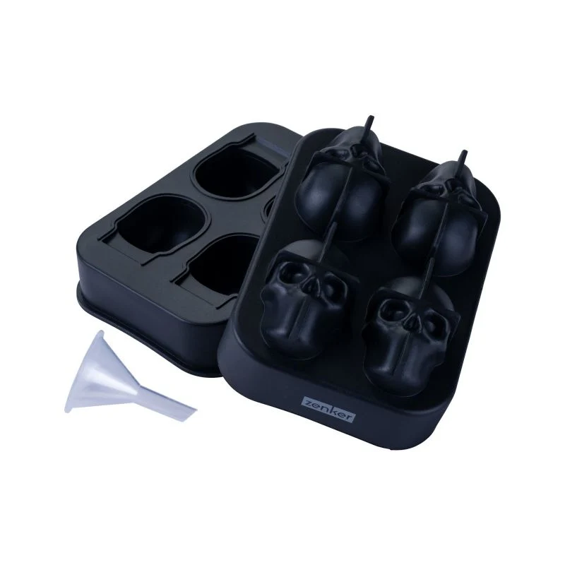 Eiswürfelformer Totenkopf – 4er - Zenker