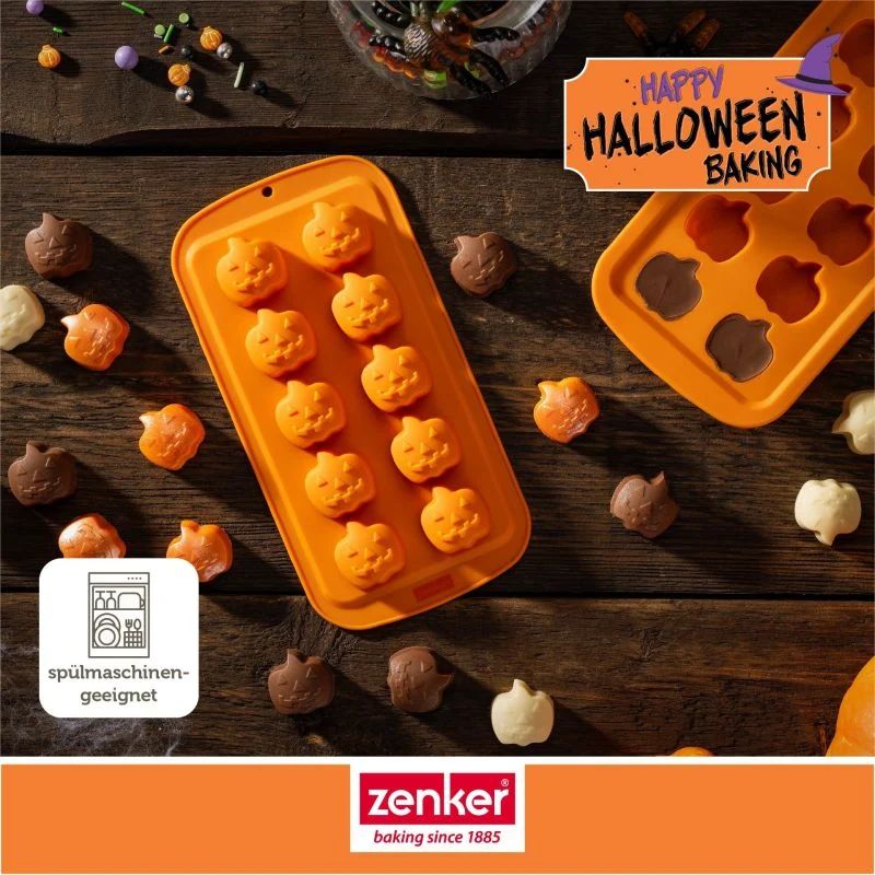 Schoko- & Eiswürfelform Mini-Kürbis – 10er - Zenker