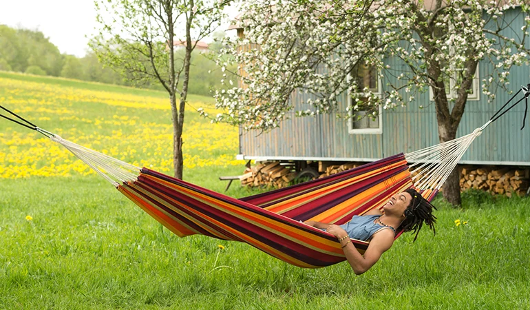 Doppelhängematte Lambada | verschiedene Designs | L 320 x 140 cm | Belastbarkeit max. 150 kg | Made in Germany