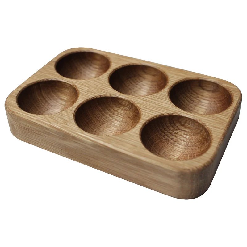Eierbecher aus Massivholz | verschiedene Holzarten | 6 Vertiefungen | Made in Austria