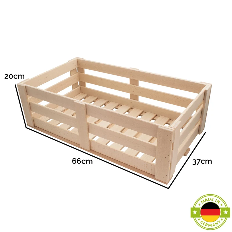 Universal Holzkisten | in 3 Größen | in Buche | individuell einsetzbar | stapelbar | Made in Germany