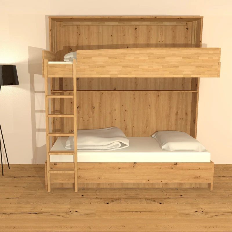 Multifunktionales Klappbett | Schrankbett | Stockbett | Sofa und Zusatzbett | inkl. Matratzen | robustes Design | TÜV geprüft | Made in Austria
