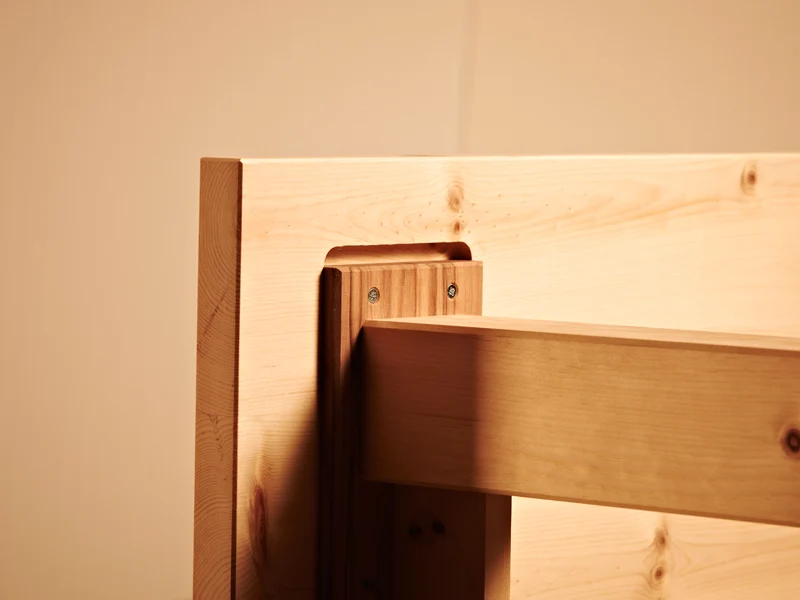 Massiver Holztisch 'Tablein' | Fichte, Buche, Eiche oder Zirbe | L 120/160 x B 80/90 x H 75 cm | Made in Südtirol