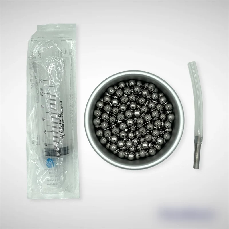 Schwadenbox Set mit Edelstahlkugeln, mit/ohne Spritze (Dampferzeuger, Ofenbedampfer)