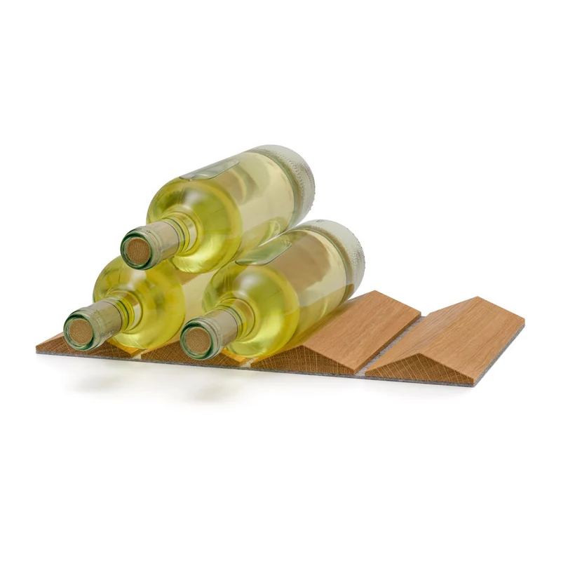 Set Weinregal silbergrau und Weinthermometer