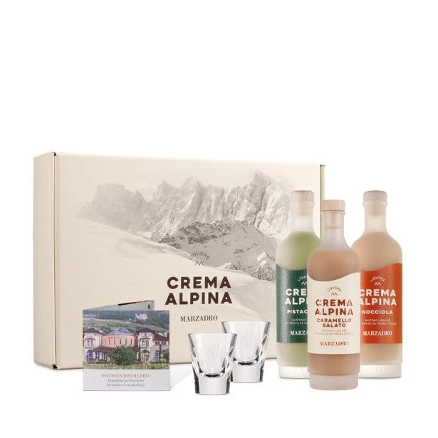 Crema Alpina Geschenkset mit Gläsern