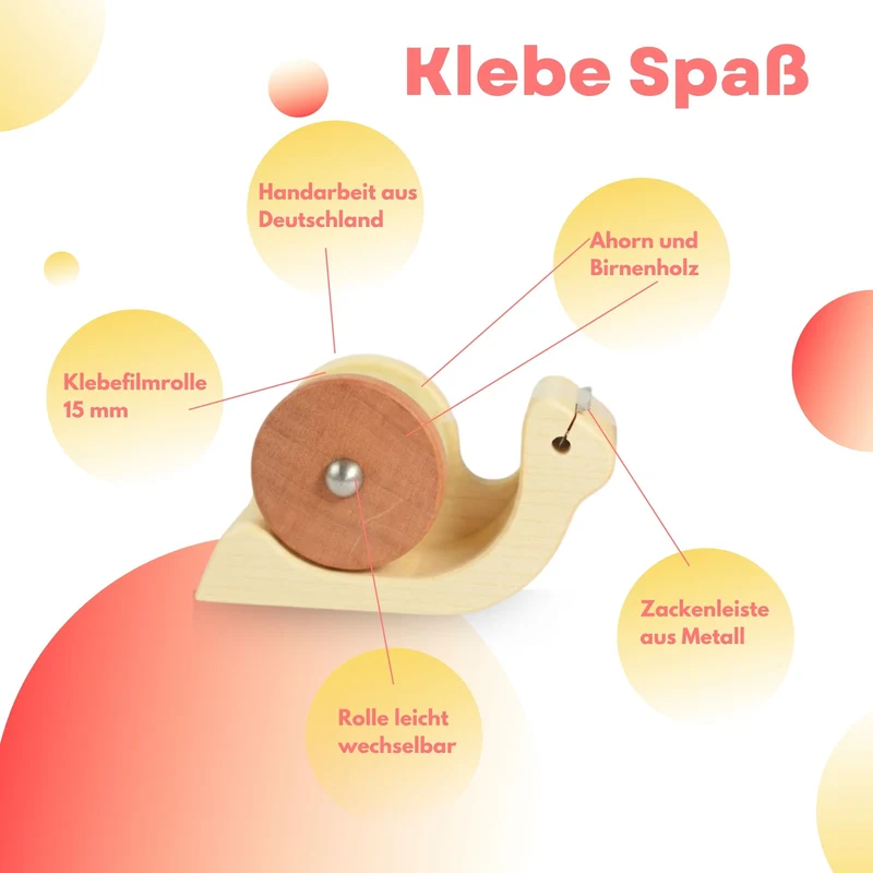 Klebefilmabroller aus Ahorn und Birne - 'Tape It'