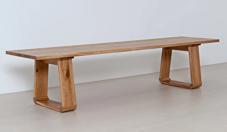 Massivholzbank 'Look' | ohne Rückenlehne | in Zirbe, Fichte, Eiche, Buche, Nuss | L 100/200 x T 47 x H 46 cm | Made in Südtirol