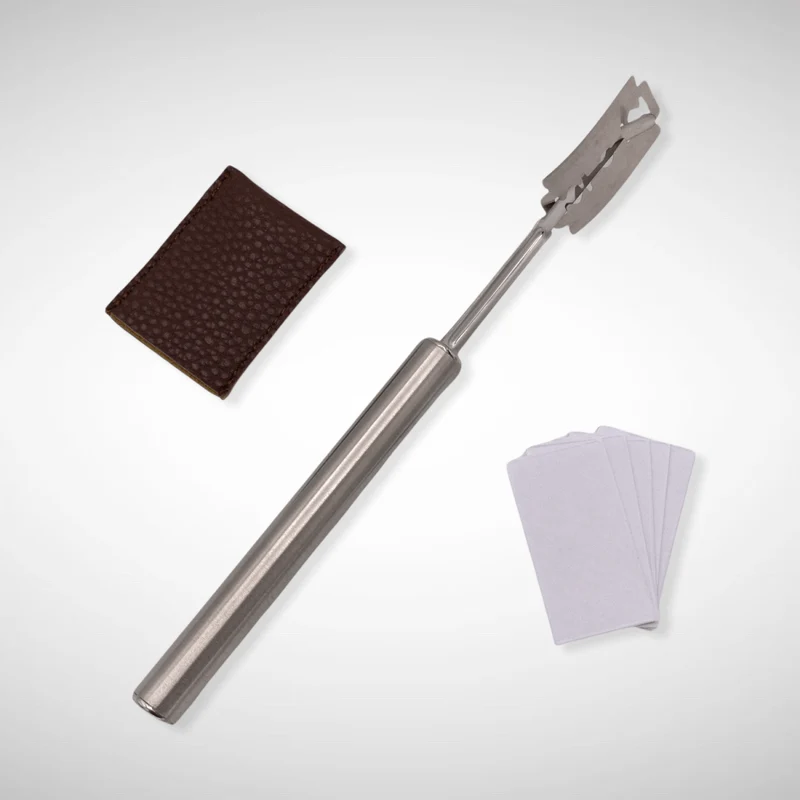 Teigritzer (Baguettemesser, Bäckermesser) Edelstahlgriff mit Rasierklingen
