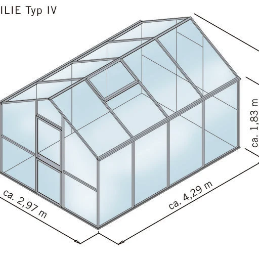 Hochstabiles Aluminium Gewächshaus 'Wien' | in verschiedenen Ausführungen | ISO-Hohlkammerplatten Polycarbonat | Made in Germany