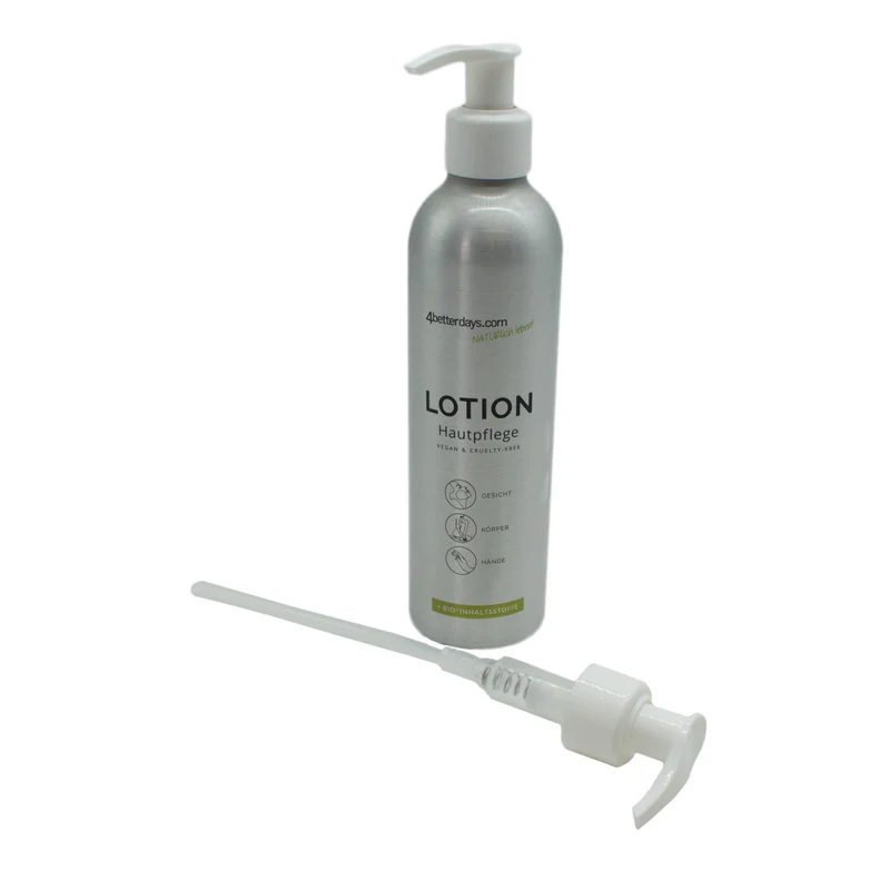 Pflege-Set natürliche Lotion | 30 ml + 250 ml + 1 L | 3-teilig | für Körper, Gesicht & Hand | Refill-Hautpflege | für Groß und Klein | für Bad und Beauty Bag | Made in Austria
