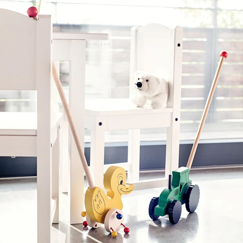 Schiebespielzeug 'Turbo Traktor' | Buche | ab 1 Jahr | L 61 x B 20 cm | Made in Germany