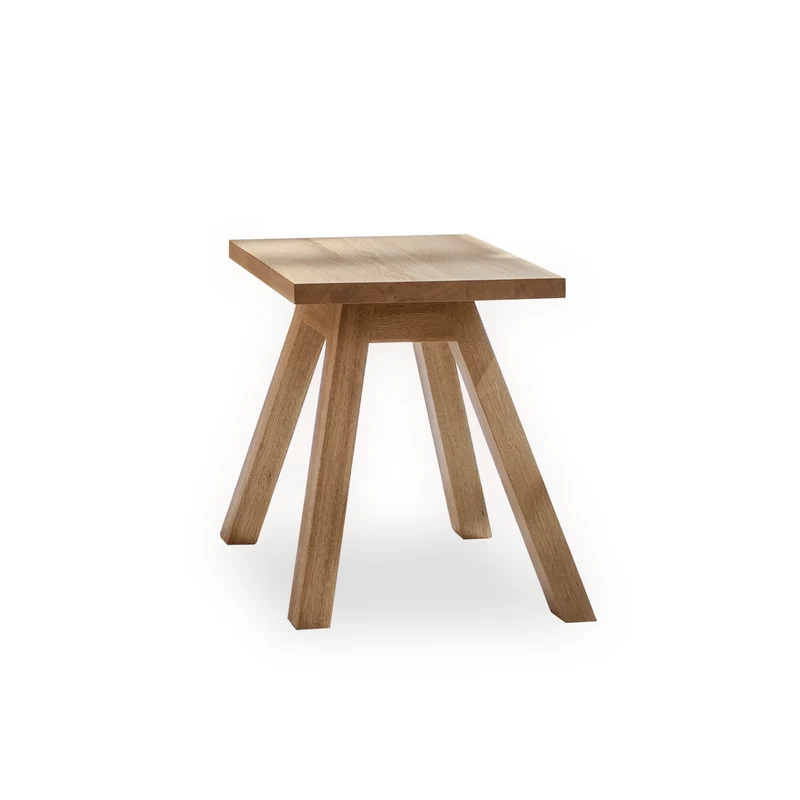 Hocker K | Eiche Massivholz | B 36 x T 36 x H 45 cm | Made in Germany