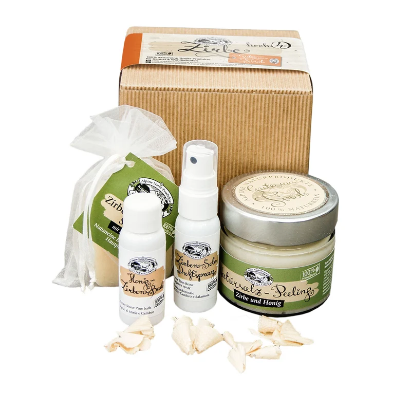 Geschenke Würfel 'Zirbe'