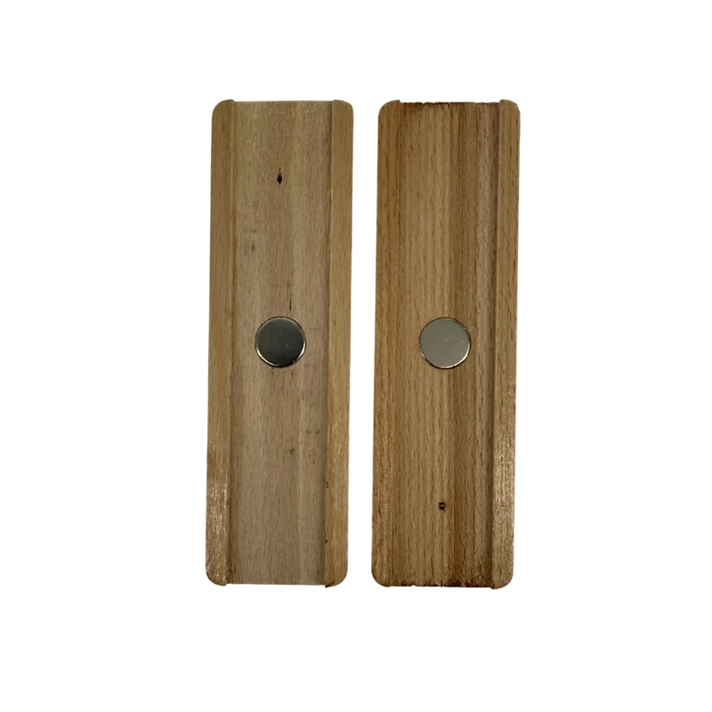 Holzgriff für schmiedeeiserne Pfanne 2-teilig - mit Magneten