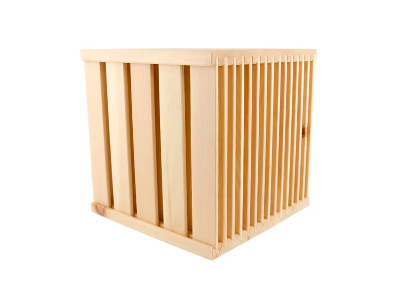Multifunktionaler Hocker / Beistelltisch 'Stackle Bouquet' | aus Zirbenholz | 40x40x40 cm | Made in Austria