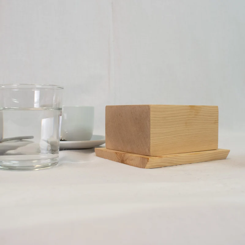 Butterdose ‘Breakfast’ aus 100% unbehandeltem Buchenholz | für 125 g Butterwürfel | 3-teilig | umweltfreundlich und robust | Made in Austria