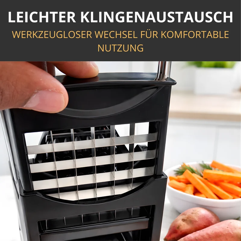 Thiru Premium Pommesschneider – Perfekte Pommes in Sekunden, extra starke Schneidkraft & sicherer Halt