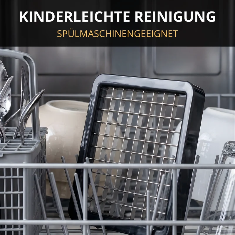 Thiru Premium Pommesschneider – Perfekte Pommes in Sekunden, extra starke Schneidkraft & sicherer Halt